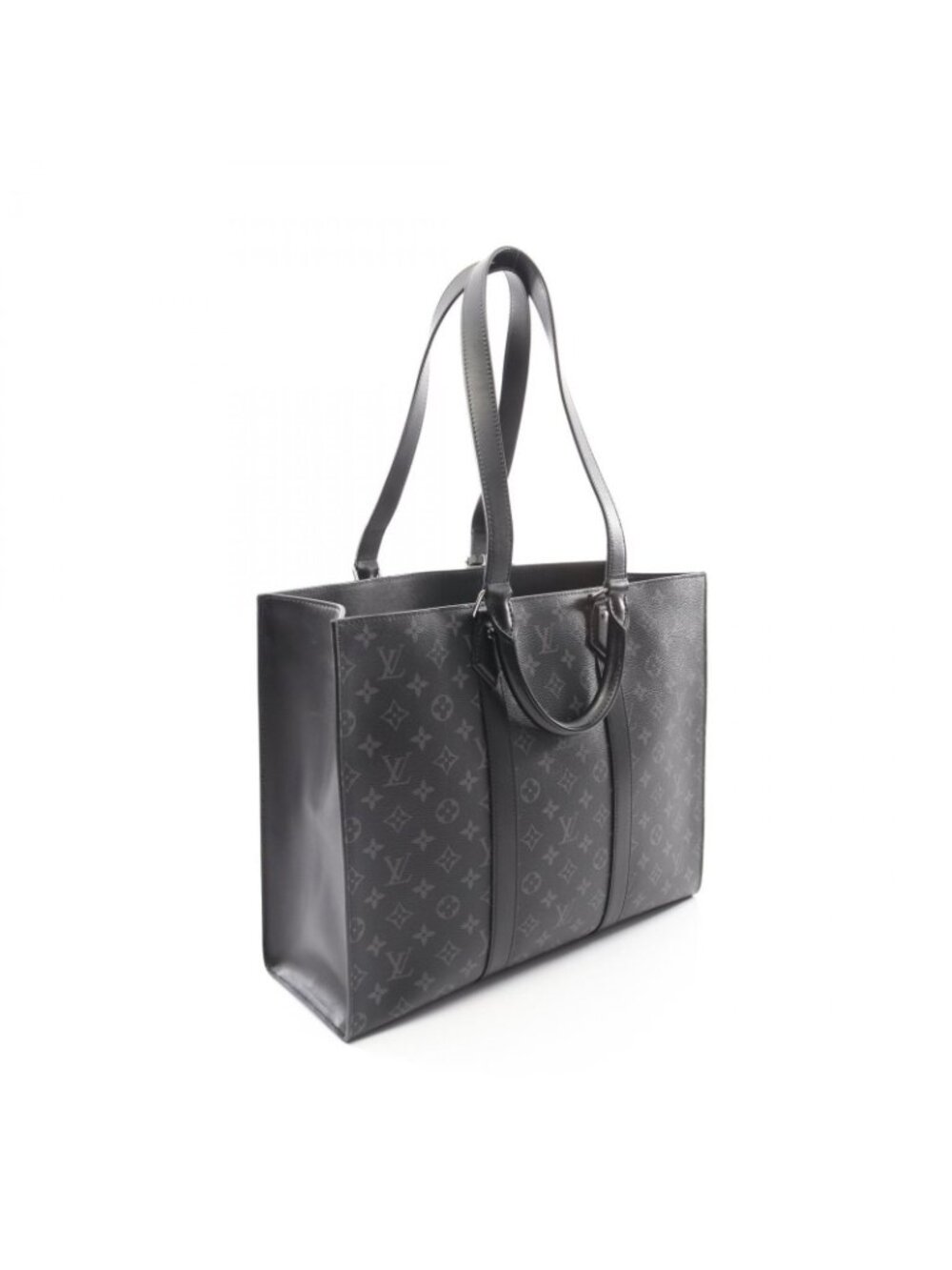 Louis Vuitton Tote Sac Plat Co Ting Canvas Leather - Picture 2 of 5